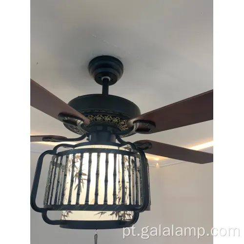 Lustre de ventilador de teto clássico para decoração de casa